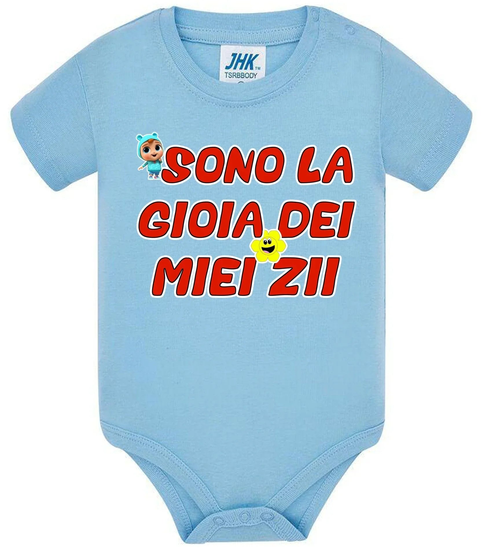 Sono La Gioia Dei Miei ZII Body da bambino/a a maniche corte 100% cotone JHK - STREET STYLE