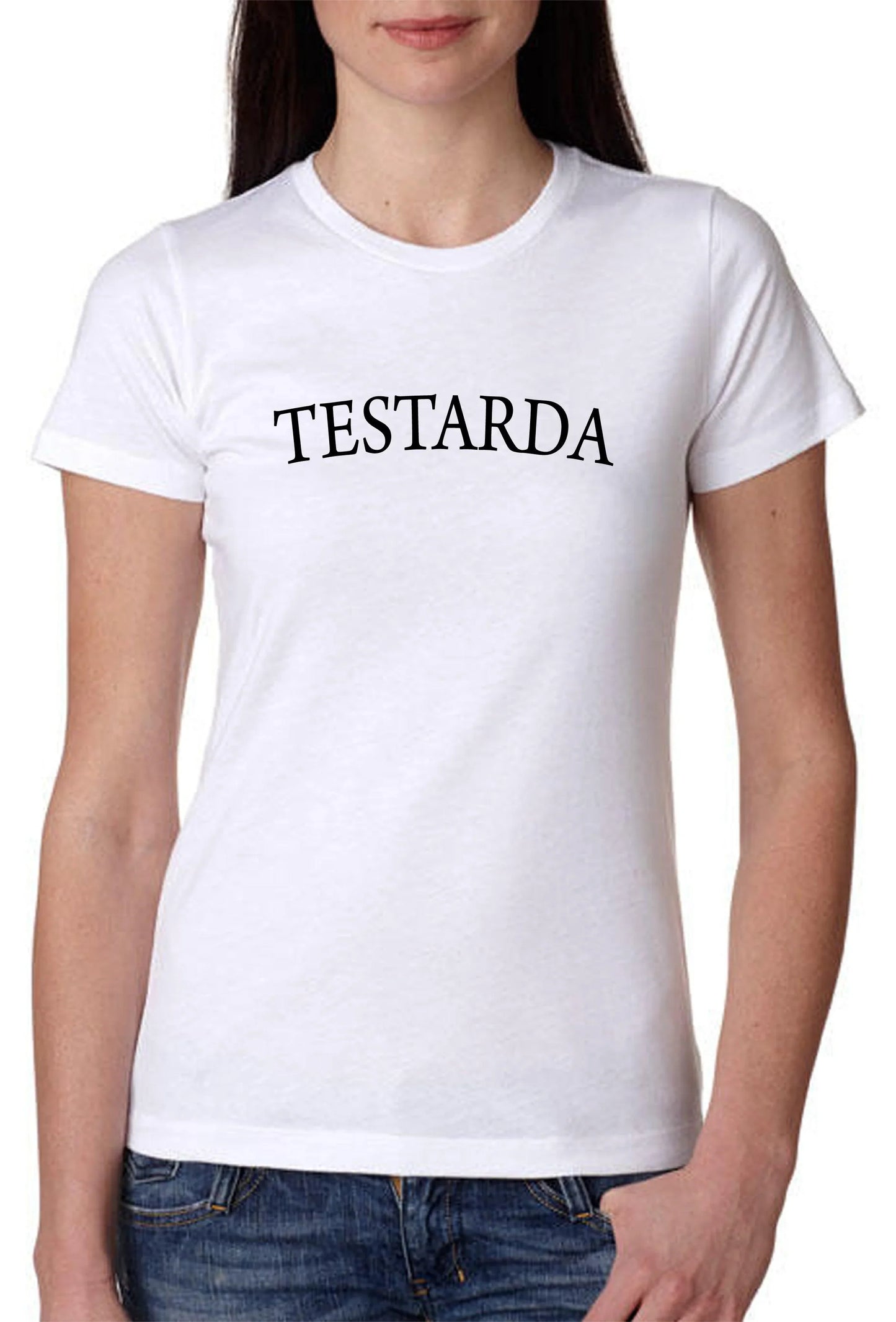 Testarda 3413 Solo Parole Lady Donna 100% Cotone Pettinato - STREET STYLE