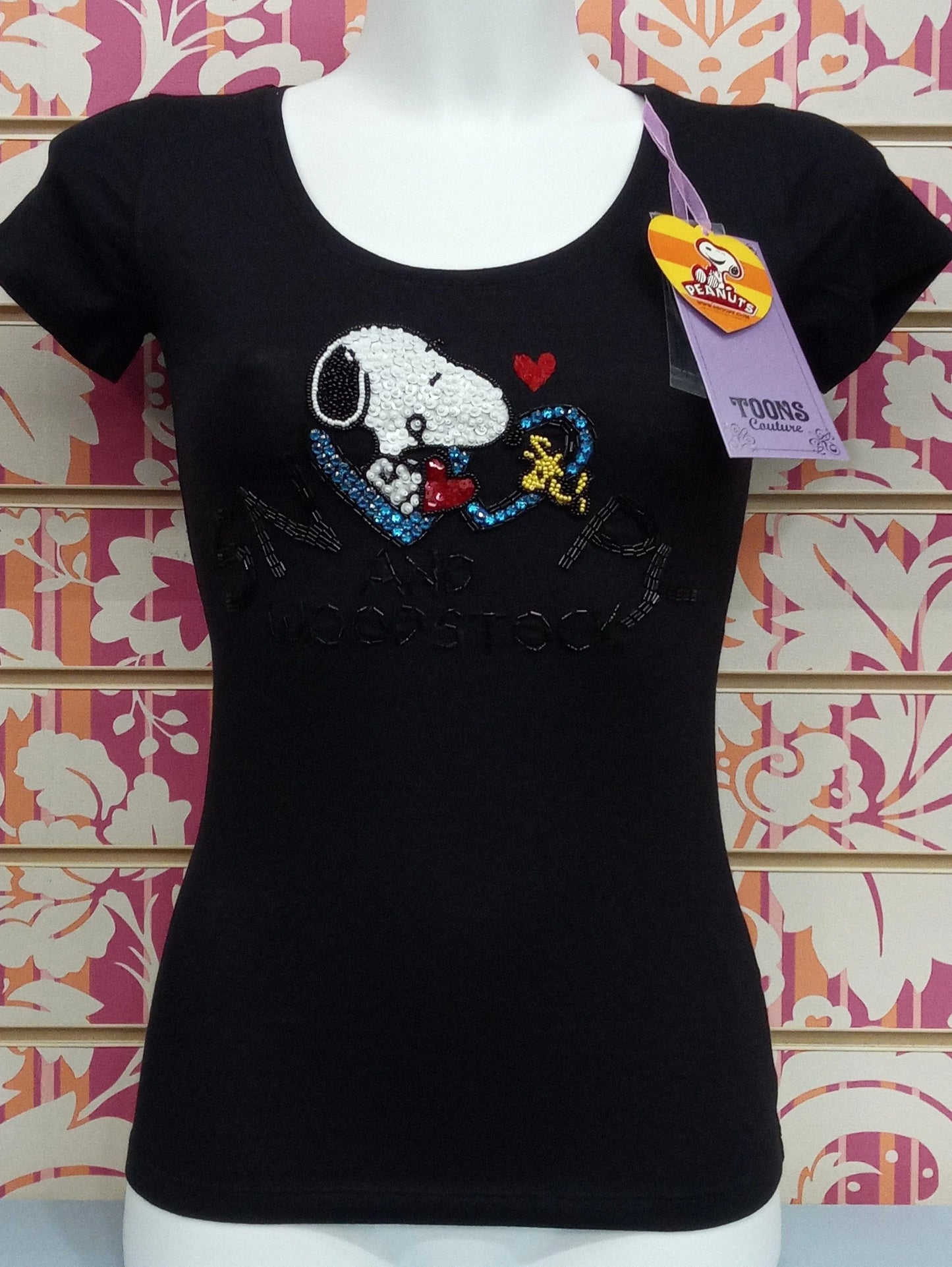 TS590TSW SNOOPY PAILETTES - TOONS T-SHIRT DONNA - STREET STYLE