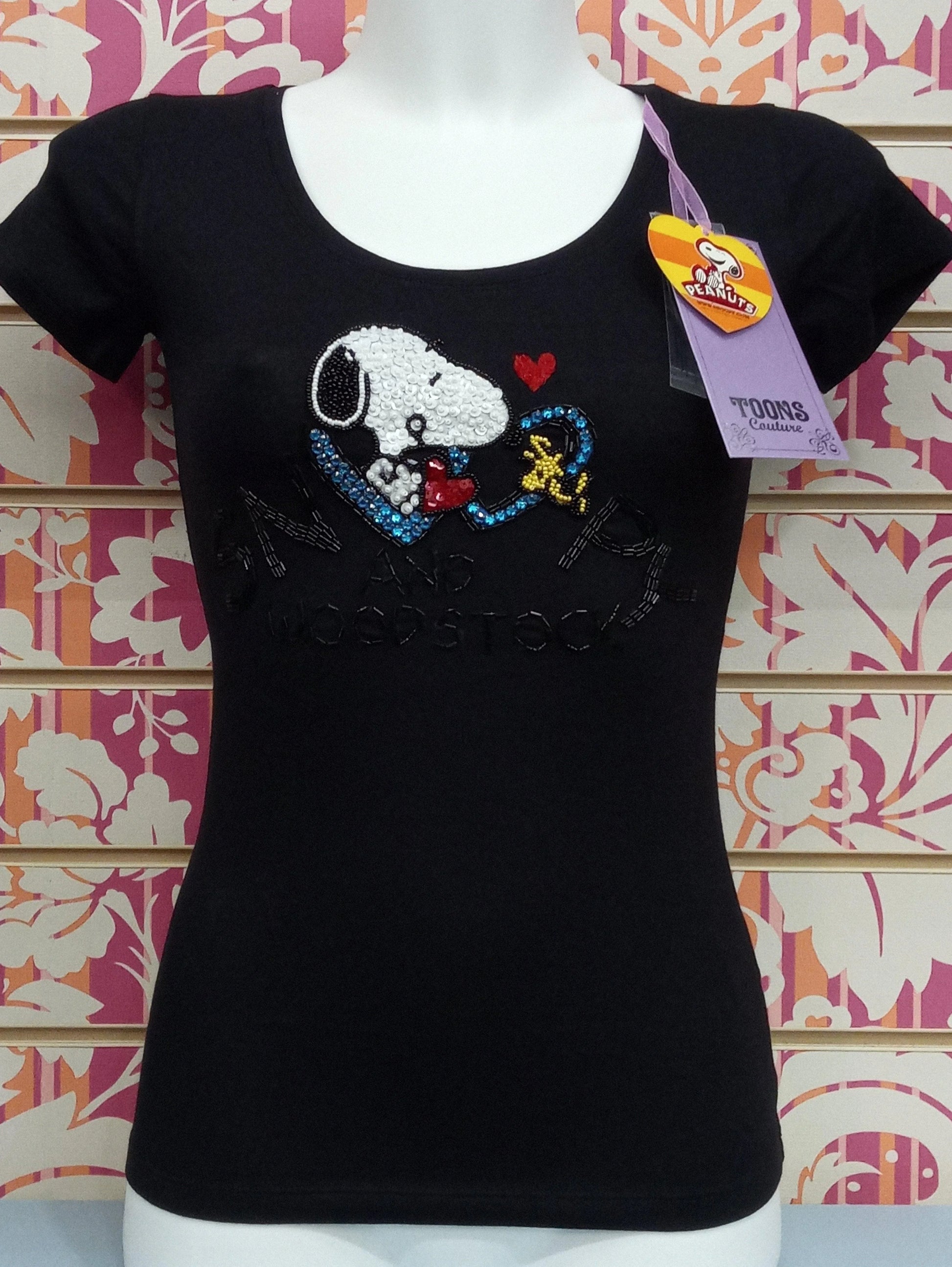 TS590TSW SNOOPY PAILETTES - TOONS T-SHIRT DONNA - STREET STYLE
