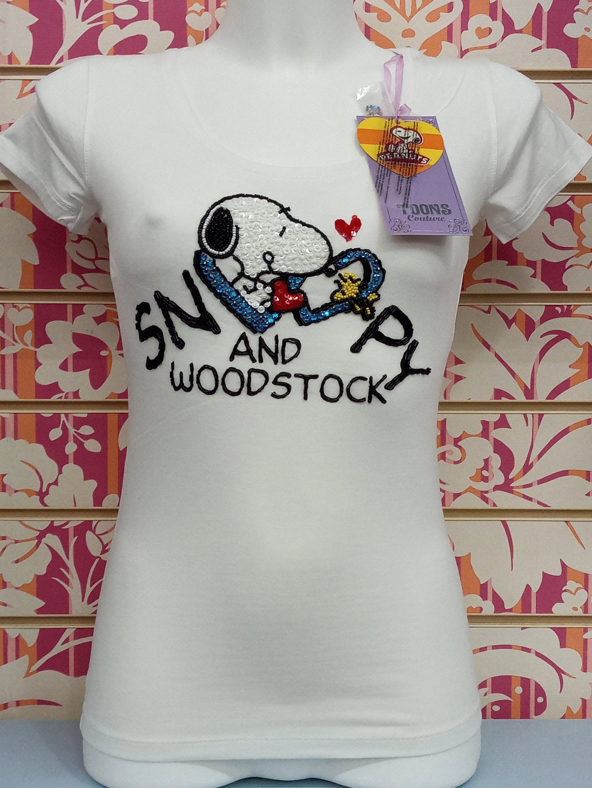 TS590TSW SNOOPY PAILETTES - TOONS T-SHIRT DONNA - STREET STYLE