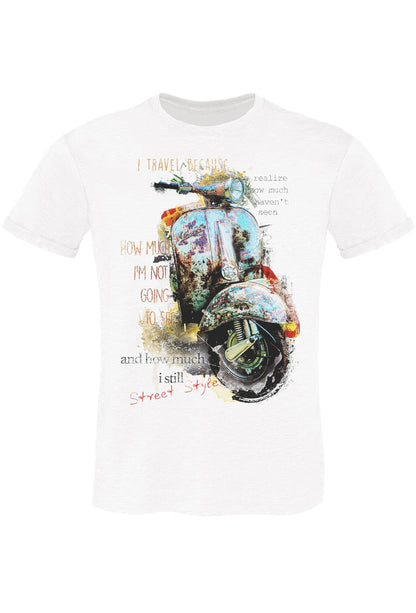 Vespa Vintage T-shirt Uomo - 100% Cotone - STREET STYLE